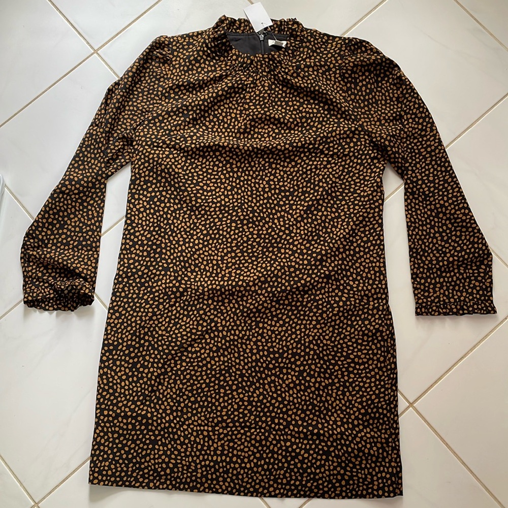 NWT J. Crew Animal Print Shift Dress- Size 8